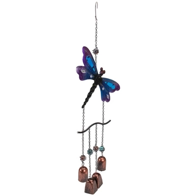 Northlight 24" Purple And Bronze Dragonfly Outdoor Garden Windchime 4 Northlight 24" Purple And Bronze Dragonfly Outdoor Garden Windchime - Image 2