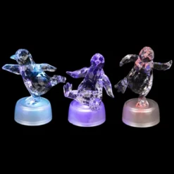 Northlight LED Lighted Color Changing Penguin Acrylic Christmas Decorations - 4" - Set Of 3 -Northlight GUEST a3bb662c 965a 4db1 a2be c31f1c0a7023