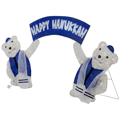 Northlight LED Lighted Polar Bear "Happy " Sign Outdoor Christmas Decoration - 30" 6 Northlight LED Lighted Polar Bear "Happy " Sign Outdoor Christmas Decoration - 30" - Image 4