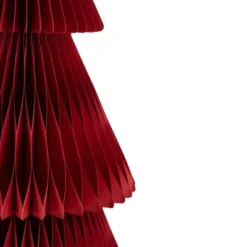Northlight Tall Foldable Accordion Honeycomb Paper Christmas Tree - 4' - Red -Northlight GUEST a47f2bfb 0d99 4971 be77 5952fa6870d5