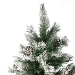 Northlight Medium Flocked Angel Pine Artificial Christmas Tree - 6' - Unlit -Northlight GUEST a4e277ed 7e90 495c b3b4 b82ec294bf1a