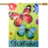 Northlight Welcome Butterflies Green Outdoor House Flag 28" X 40" 1 Northlight Welcome Butterflies Green Outdoor House Flag 28" X 40" -Northlight GUEST a5897860 8461 4648 8bdf 433966714fc0