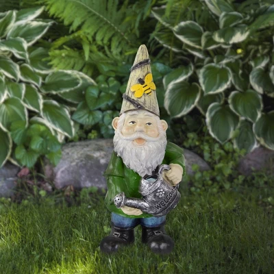 Northlight 15.5" Gnome With Watering Can Outdoor Garden Statue 3 Northlight 15.5" Gnome With Watering Can Outdoor Garden Statue