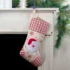 Northlight 16.5" Red And Ivory Embroidered Santa Claus Christmas Stocking With Gingham Cuff 2 Northlight 16.5" Red And Ivory Embroidered Santa Claus Christmas Stocking With Gingham Cuff -Northlight GUEST a7709520 9828 4259 a8f2 fe8c05283149