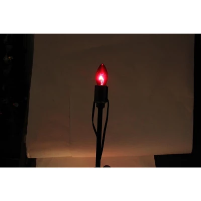 Northlight Set Of 15 Lighted Red, Clear And Green C9 Christmas Pathway Marker Decor 4 Northlight Set Of 15 Lighted Red, Clear And Green C9 Christmas Pathway Marker Decor - Image 2