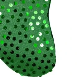 Northlight 20" Shiny Metallic Green Sequined Christmas Stocking With Velveteen Cuff -Northlight GUEST a8d29f07 68c1 4008 8ae5 8ec07cd4cb73