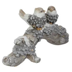 Northlight LED Lighted Rustic Glittered Birds On A Snowy Log Christmas Decoration - 18" -Northlight GUEST a90a1f9a 5ba1 45e0 bfdd 779480ab21c9