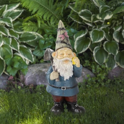 Northlight 15.25" Gnome With Shovel Outdoor Garden Statue 3 Northlight 15.25" Gnome With Shovel Outdoor Garden Statue