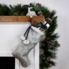Northlight Silver Fox Faux Fur Christmas Stocking With Pom Poms - 20.5" 2 Northlight Silver Fox Faux Fur Christmas Stocking With Pom Poms - 20.5" -Northlight GUEST aef8e067 06b8 495a aedd ab2bd0fa8cd3