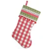Northlight 19" Red And Green Rustic Plaid Christmas Stocking With Red Pom-Poms And Lodge Cuff 1 Northlight 19" Red And Green Rustic Plaid Christmas Stocking With Red Pom-Poms And Lodge Cuff -Northlight GUEST b2c5f21c 75d5 4d61 965e c20753b9e24c