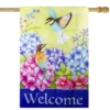 Northlight Welcome Floral Hummingbird Outdoor House Flag 28" X 40" 2 Northlight Welcome Floral Hummingbird Outdoor House Flag 28" X 40" -Northlight GUEST b5db5a93 93cb 40e3 98f3 43dbd23c5f21