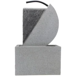 Northlight 20" Gray Modern Style Rainfall Outdoor Water Fountain 9 Northlight 20" Gray Modern Style Rainfall Outdoor Water Fountain -Northlight GUEST b7f231b7 e0f3 4deb 951d 84bc0d81388b
