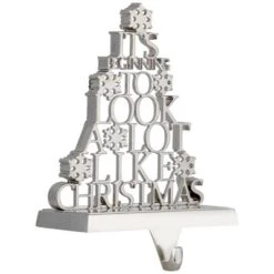 Northlight "It's Beginning To Look A Lot Like Christmas" Metal Tree Stocking Holder - 6.5" -Northlight GUEST b7f40ee7 3161 4a12 abbc f84de55cfe08