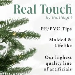 Northlight Real Touch™️ Pre-Lit Full Riverton Fir Artificial Christmas Tree - 7.5' - Candlelight Clear LED Lights 16 Northlight Real Touch™️ Pre-Lit Full Riverton Fir Artificial Christmas Tree - 7.5' - Candlelight Clear LED Lights -Northlight GUEST b87c5bab 2e7d 44ba 9ab8 2a5f4f732bbf 4