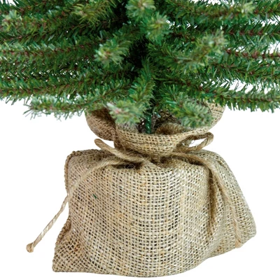 Northlight 1.5 FT Potted Downswept Mini Village Pine Medium Artificial Christmas Tree, Unlit 6 Northlight 1.5 FT Potted Downswept Mini Village Pine Medium Artificial Christmas Tree, Unlit - Image 4