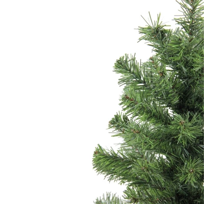 Northlight 1.5 FT Mini Canadian Pine Medium Artificial Christmas Tree With Faux Wood Base, Unlit 3 Northlight 1.5 FT Mini Canadian Pine Medium Artificial Christmas Tree With Faux Wood Base, Unlit - Image 2