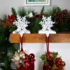 Northlight Double Snowflake Christmas Stocking Holders - 4.75" - Silver - Set Of 2 2 Northlight Double Snowflake Christmas Stocking Holders - 4.75" - Silver - Set Of 2 -Northlight GUEST ba3cf557 ca48 4370 99f5 dee72310a07e