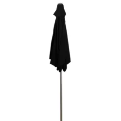 Northlight 7.5ft Outdoor Patio Market Umbrella With Hand Crank, Black -Northlight GUEST bbc425a7 cf4d 4022 84cf 37cb0c719ae3