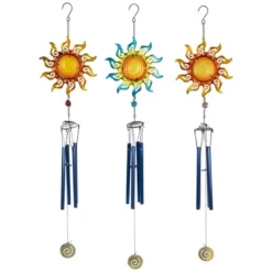 Northlight Shining Suns Outdoor Garden Windchimes - 31.5" - Set Of 3 13 Northlight Shining Suns Outdoor Garden Windchimes - 31.5" - Set Of 3 -Northlight GUEST bc4a3ffd 88f7 4fa0 adac 099516e9d536