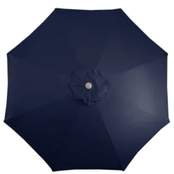 Northlight 9ft Outdoor Patio Market Umbrella With Hand Crank And Tilt, Navy Blue -Northlight GUEST bc8d75d3 0272 49f6 b40d 828a2f880e2d