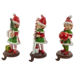 Northlight Standing Christmas Elves Stocking Holders - 8.5" - Set Of 3 8 Northlight Standing Christmas Elves Stocking Holders - 8.5" - Set Of 3 -Northlight GUEST bcb7d16c 62c7 4093 89f8 e28f427b2dd3