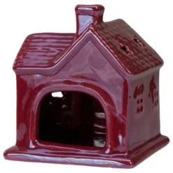 Northlight Ceramic House With Star Cutouts Christmas Decoration - 4" -Northlight GUEST c15fbd47 61da 411b 8a9c fedc5fb8bc89