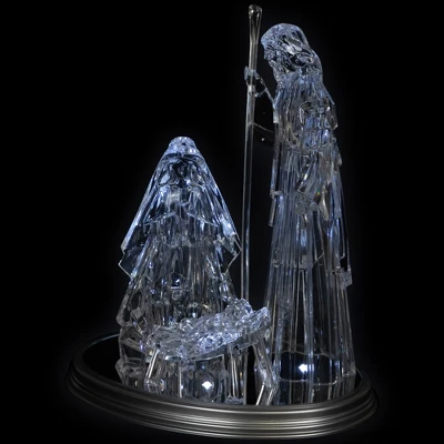 Northlight LED Lighted Acrylic Holy Family Nativity Scene On Mirror Christmas Decoration - 17" 6 Northlight LED Lighted Acrylic Holy Family Nativity Scene On Mirror Christmas Decoration - 17" - Image 4