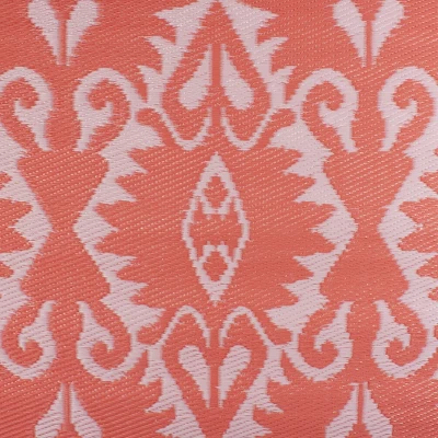 Northlight 4' X 6' Pink Abstract Pattern Rectangular Outdoor Area Rug 5 Northlight 4' X 6' Pink Abstract Pattern Rectangular Outdoor Area Rug - Image 3