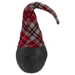 Northlight Plaid Bendable Hat Gnome Sitting Christmas Decoration - 25" - Red And Gray -Northlight GUEST c22f288f fbd5 4944 828c 5d6639b52fd2