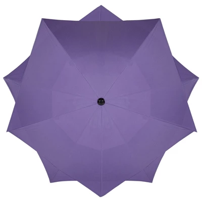 Northlight 8.85ft Outdoor Patio Lotus Umbrella With Hand Crank, Purple 4 Northlight 8.85ft Outdoor Patio Lotus Umbrella With Hand Crank, Purple - Image 2