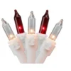 Northlight Mini Icicle Christmas Lights - Red And Clear - 2.5' White Wire - 50ct -Northlight GUEST c87efb1b c428 429d 9cb0 b7db0ca39db9