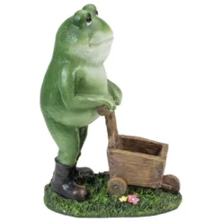 Northlight 11.5" Green Frog Pushing Wheelbarrow Outdoor Garden Statue 8 Northlight 11.5" Green Frog Pushing Wheelbarrow Outdoor Garden Statue -Northlight GUEST c8a12a66 f036 4bb4 b9aa 7288da4ce01b