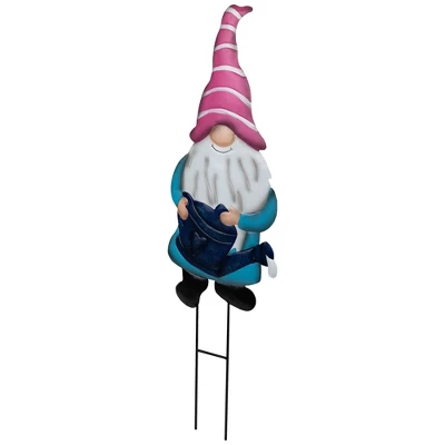 Northlight Gardening Gnome Spring Yard Sign Garden Stake - 21.25" - Blue 4 Northlight Gardening Gnome Spring Yard Sign Garden Stake - 21.25" - Blue - Image 2