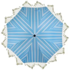 Northlight Striped Outdoor Macrame Boho Beach Market Umbrella With Tilt - 6.5' - Sky Blue And White 14 Northlight Striped Outdoor Macrame Boho Beach Market Umbrella With Tilt - 6.5' - Sky Blue And White -Northlight GUEST c90a5fa1 6027 436c 88ef 6c652801dfdf
