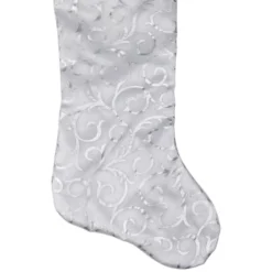 Northlight 19” White And Silver Filigree Christmas Stocking With Bows 9 Northlight 19” White And Silver Filigree Christmas Stocking With Bows -Northlight GUEST ca9e404e 84e0 4fdb 915f 9c9cdf3b4b33