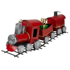 Northlight Triple Car Metal Train Christmas Decoration - 15" - Red And Silver 7 Northlight Triple Car Metal Train Christmas Decoration - 15" - Red And Silver -Northlight GUEST cb4dbc20 1ab5 4211 a925 8717e2062f6b