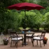Northlight 8.85ft Outdoor Patio Lotus Umbrella With Hand Crank, Burgundy 1 Northlight 8.85ft Outdoor Patio Lotus Umbrella With Hand Crank, Burgundy -Northlight GUEST cb5b6256 24b0 4d82 b8e4 8236b645a554