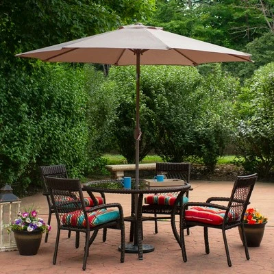 Northlight 9ft Outdoor Patio Market Umbrella With Hand Crank And Tilt - Taupe 3 Northlight 9ft Outdoor Patio Market Umbrella With Hand Crank And Tilt - Taupe