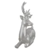 Northlight Shiny Ceramic Sitting Reindeer Christmas Decoration - 10" - Silver 1 Northlight Shiny Ceramic Sitting Reindeer Christmas Decoration - 10" - Silver -Northlight GUEST d28fa714 9b77 4847 bf5f 6e12276e0f03