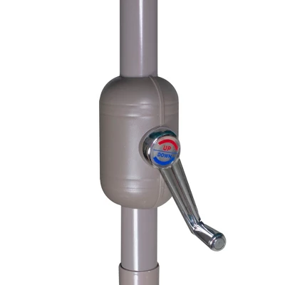 Northlight 10' X 6.5' Outdoor Patio Market Umbrella With Hand Crank - Blue 6 Northlight 10' X 6.5' Outdoor Patio Market Umbrella With Hand Crank - Blue - Image 4