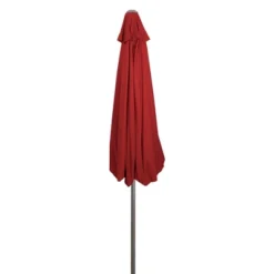 Northlight 9ft Outdoor Patio Market Umbrella With Hand Crank And Tilt, Red -Northlight GUEST d3f85192 80ac 43b5 9991 96c97f04d425