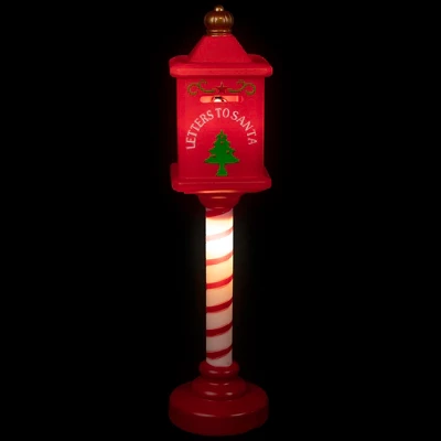 Northlight Lighted Letters To Santa Mail Box Blow Mold Outdoor Christmas Decoration - 40.5" 4 Northlight Lighted Letters To Santa Mail Box Blow Mold Outdoor Christmas Decoration - 40.5" - Image 2