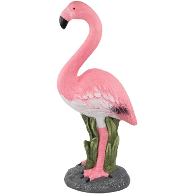 Northlight 25" Standing Pink Flamingo Outdoor Garden Statue 5 Northlight 25" Standing Pink Flamingo Outdoor Garden Statue - Image 3