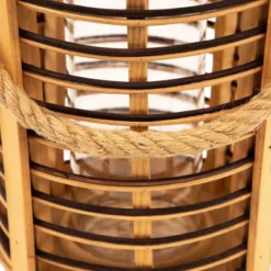 Northlight Rattan Glass Candle Lantern With Jute Handle - 11.5" 21 Northlight Rattan Glass Candle Lantern With Jute Handle - 11.5" -Northlight GUEST d4e61973 087d 4307 9adc 74b20973daea