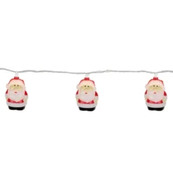 Northlight Santa Claus Christmas Light Set - Clear - 6' Green Wire - 10ct 12 Northlight Santa Claus Christmas Light Set - Clear - 6' Green Wire - 10ct -Northlight GUEST d6de984e 413d 4fc7 812e e1bec3599f91