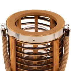 Northlight Rattan Glass Candle Lantern With Jute Handle - 7.5" 19 Northlight Rattan Glass Candle Lantern With Jute Handle - 7.5" -Northlight GUEST d9c7ee00 0761 445c a5ff 89b6c30d0dd1