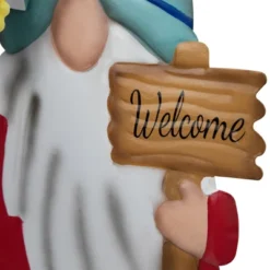 Northlight Welcome Gnome Outdoor Garden Stake - 22" - Red -Northlight GUEST daf6f998 4add 45d7 b859 e48b53d3cf23