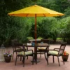 Northlight 8.5ft Outdoor Patio Market Umbrella With Wooden Pole, Yellow -Northlight GUEST ddeea5c7 8413 4854 92b5 8ee84b23d51b