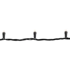 Northlight 50ct Warm White LED Wide Angle Christmas Lights - 16.25ft, Black Wire -Northlight GUEST de0c3e60 b0b8 4c0a b73b b3d55ac28098