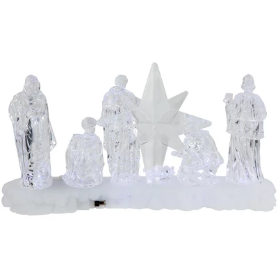 Northlight LED Lighted Nativity Scene Acrylic Christmas Decoration - 12.25" 7 Northlight LED Lighted Nativity Scene Acrylic Christmas Decoration - 12.25" - Image 5